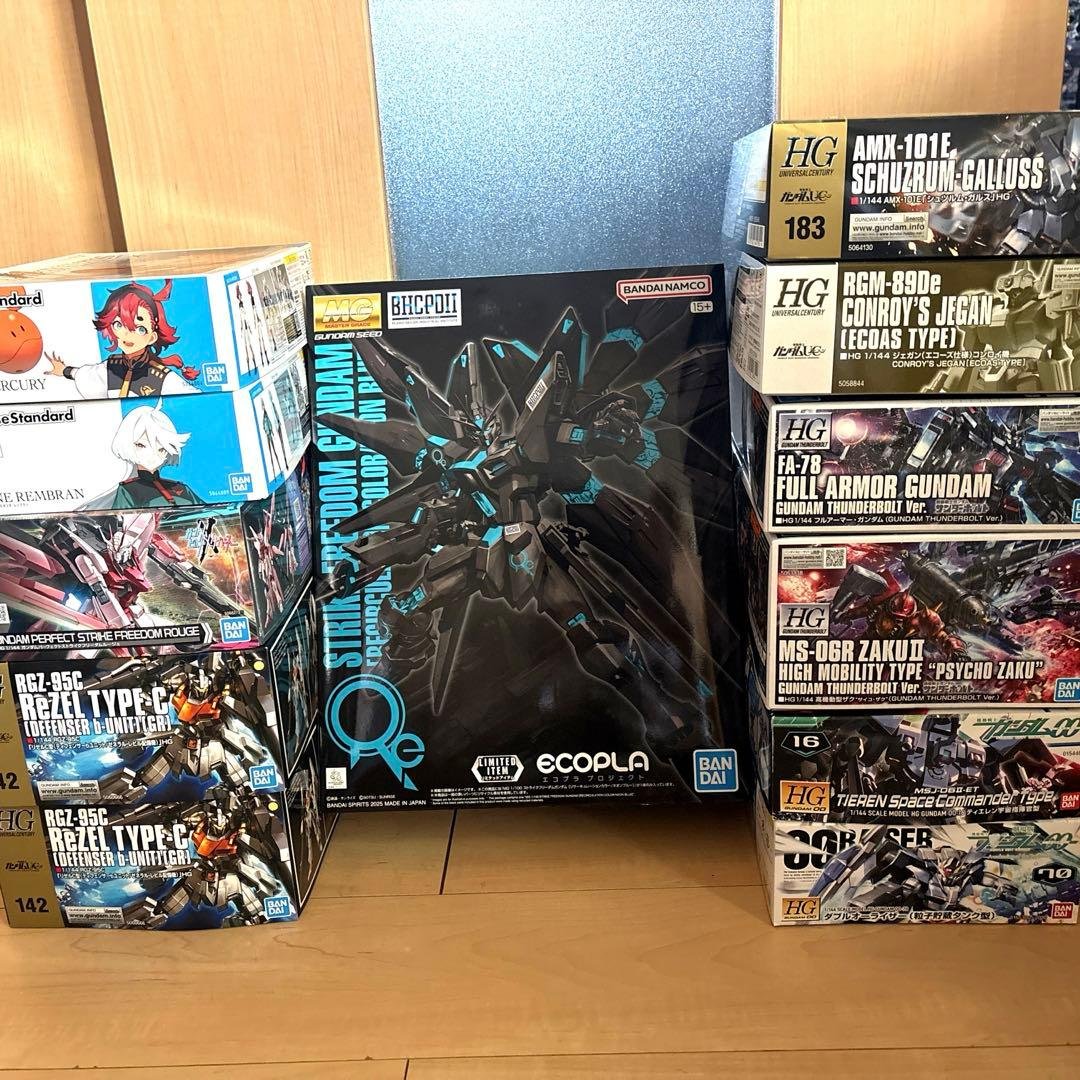 MG HG 限定品等 未組立ガンプラ まとめ売り 未組立】ガンプラまとめ売り HG・MG 11点セット 限定/クリアカラー等