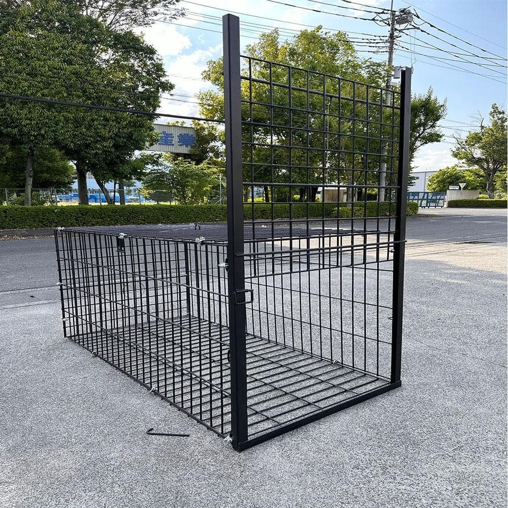 イノシシ・シカ用の箱罠ビッグ 片扉 200x100x100cm（福山営業所止め） ファーレ旭式 イノシシ・シカ用箱罠ビッグサイズ【片扉】 – イノホイ