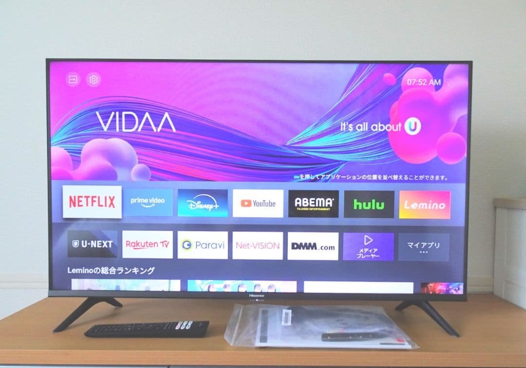 【美品】ハイセンス 40V型液晶テレビ40A40G 動画アプリ搭載 2022年製 40A40G | ハイセンスジャパン株式会社