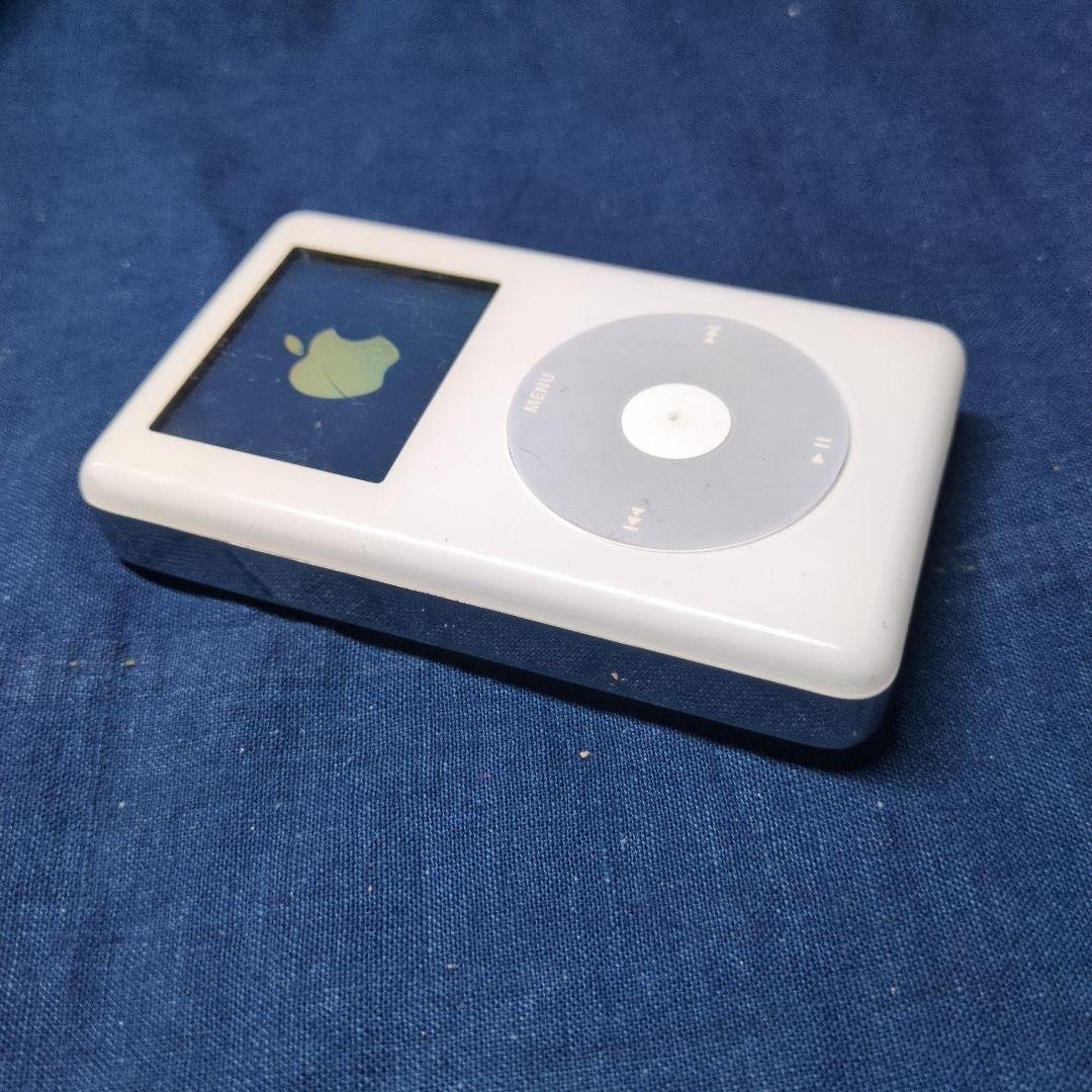 動作品　iPod Classic　60GB A1099　カラー液晶　白と金属 Apple iPod Photo A1099 60 GB - 4th Generation - White (M9830LL/A