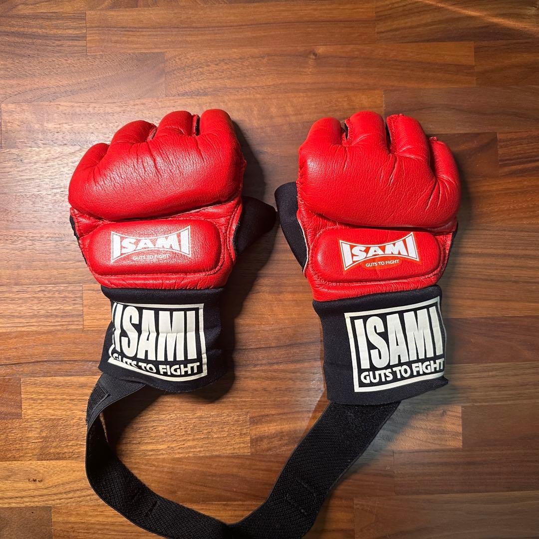 ISAMI 製 オープンフィンガーグローブ MMA グローブ イサミ RIZIN公式試合用オープンフィンガーグローブ 【ISAMI・イサミ】総合