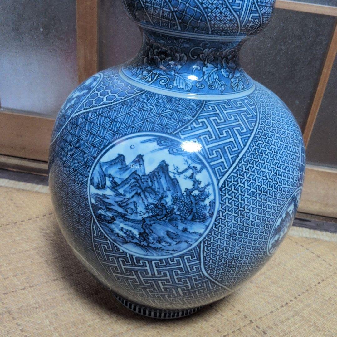 送料込みセール！平安三楽　壺　清水焼　藍 送料込みセール！平安三楽 壺 清水焼 藍