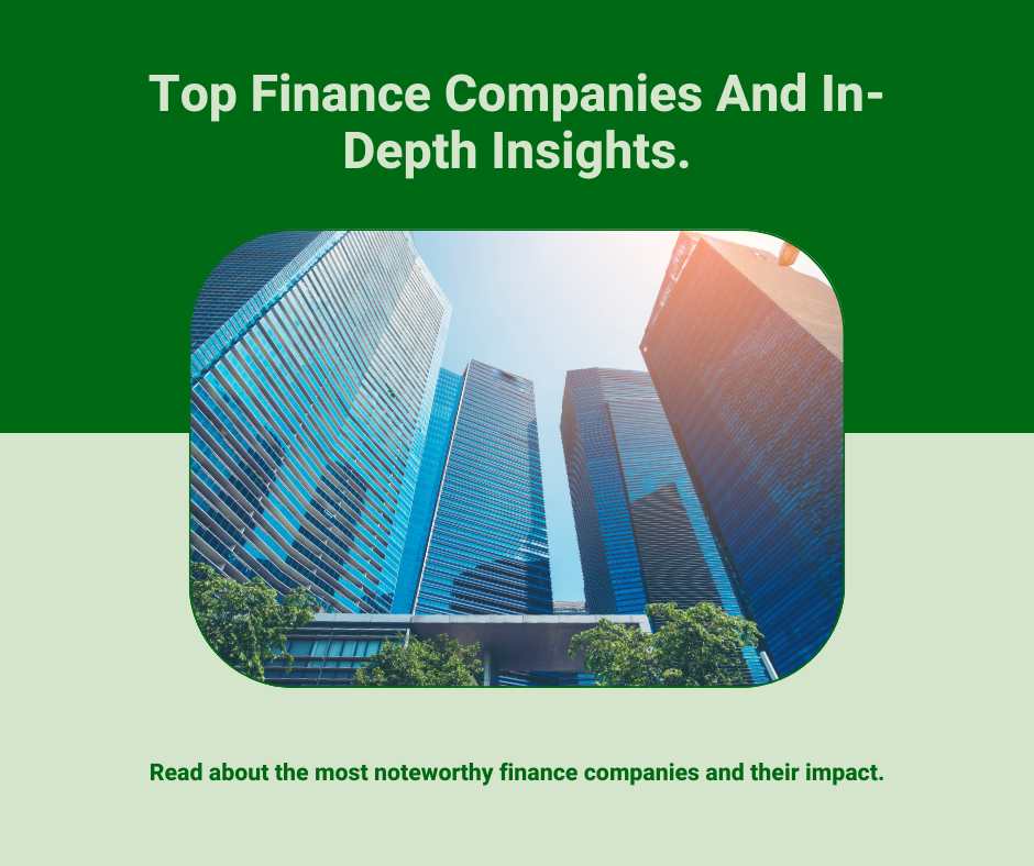 What Companies Are In the Finance Field?